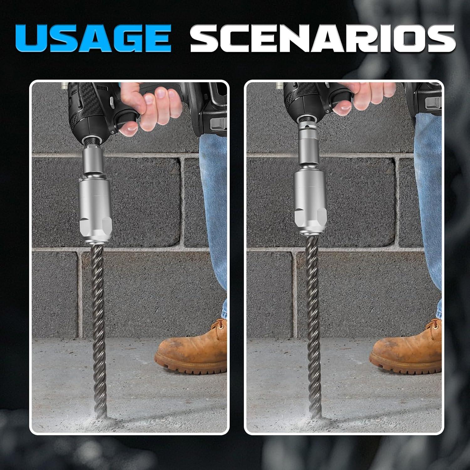 Adaptador GSTK de mango cuadrado a cuadrado con brocas