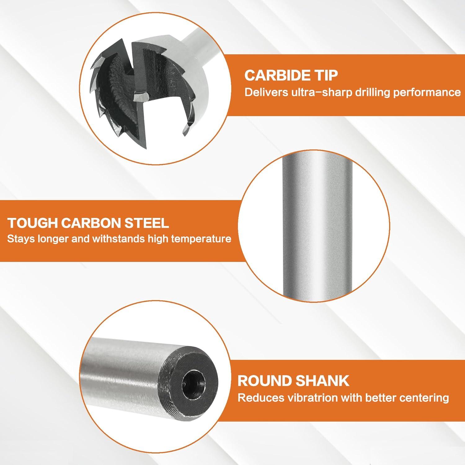 Juego de Brocas Forstner 16PCS GMTOOLS para Madera 6.3-53.98mm