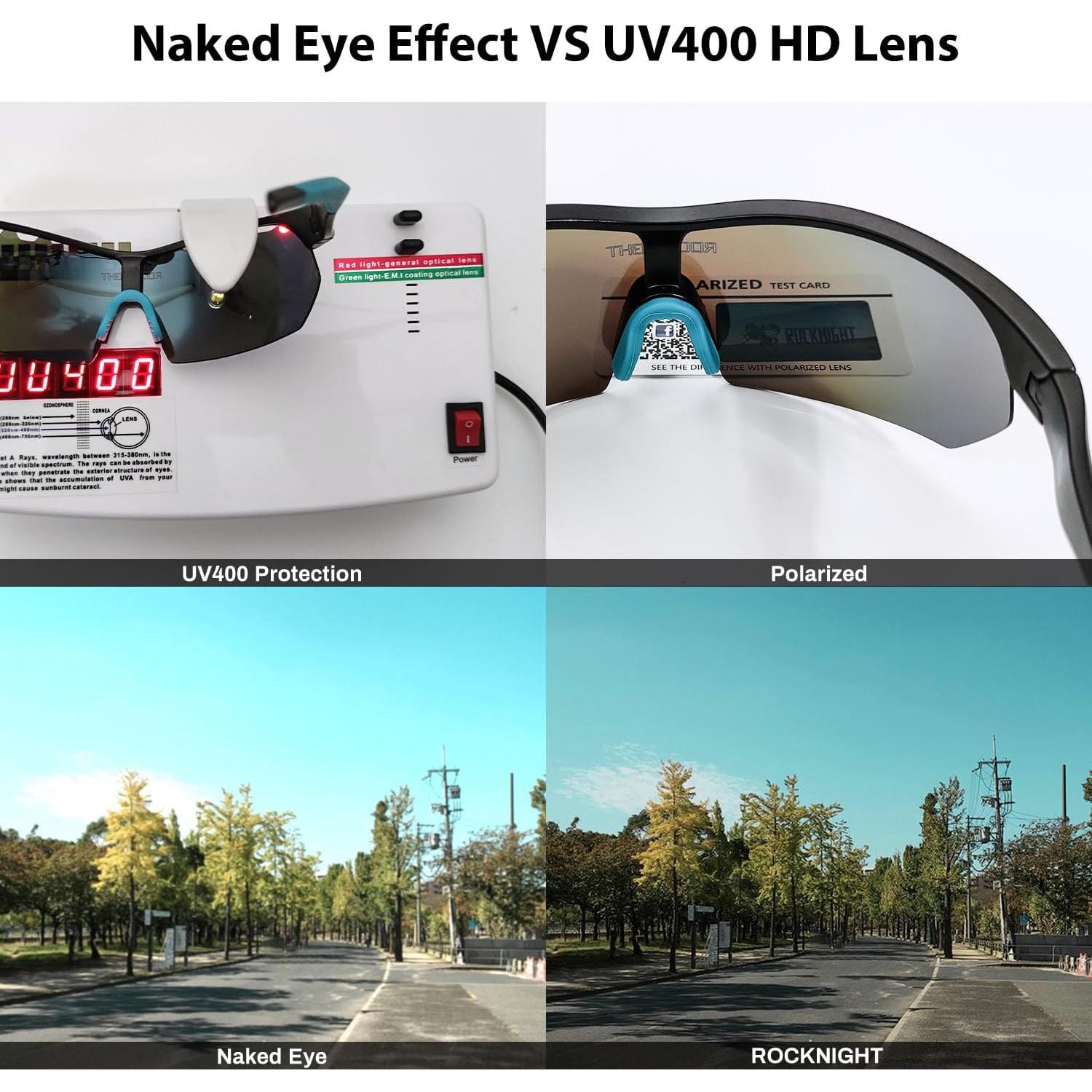 Gafas de sol deportivas ROCKNIGHT polarizadas UV400 - Ligeras y duraderas