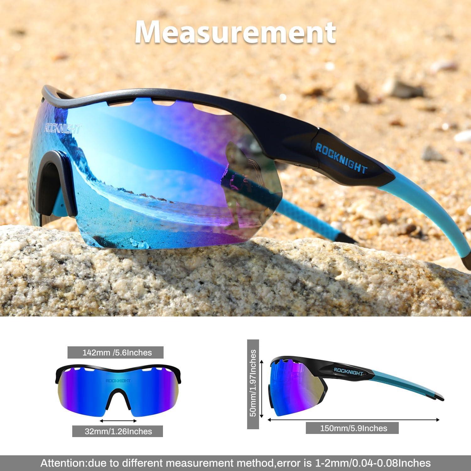 Gafas de sol deportivas ROCKNIGHT polarizadas UV400 - Ligeras y duraderas