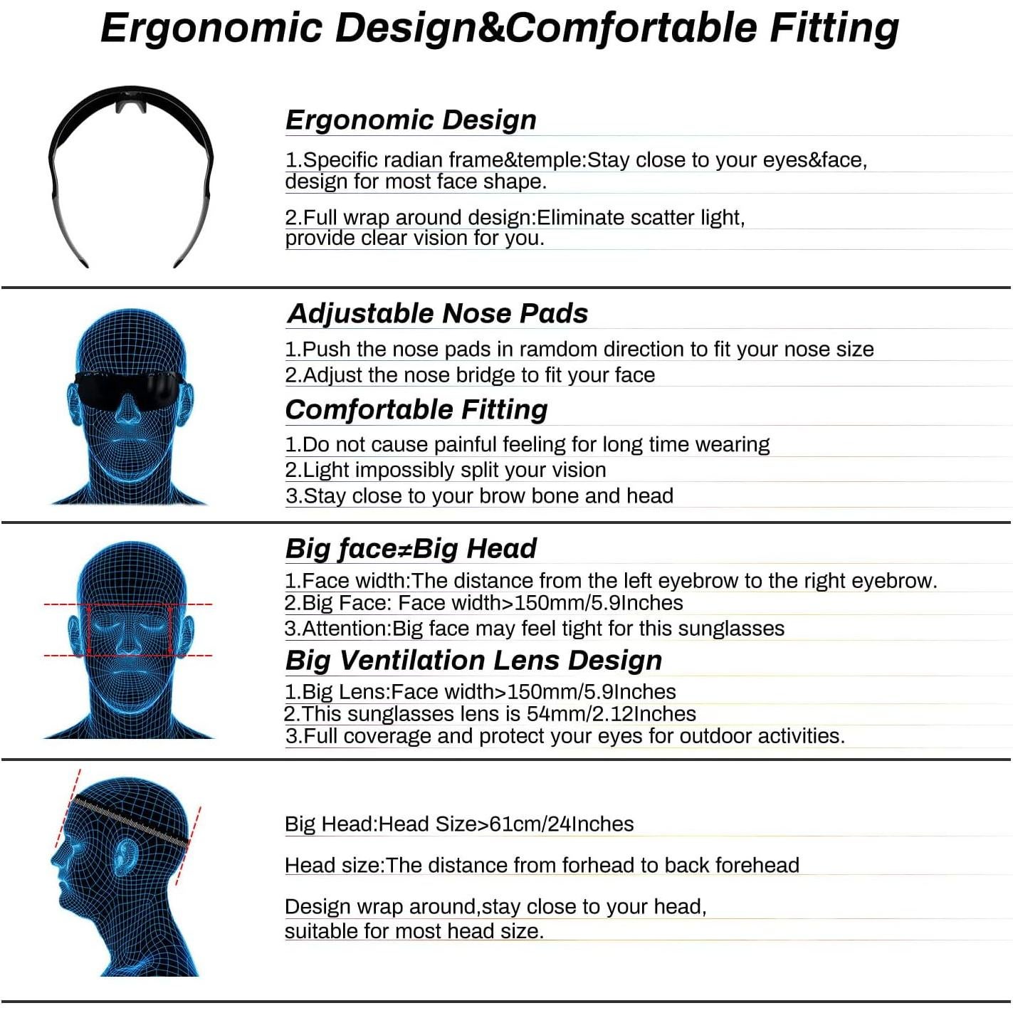 Gafas de sol deportivas ROCKNIGHT polarizadas UV400 - Ligeras y duraderas