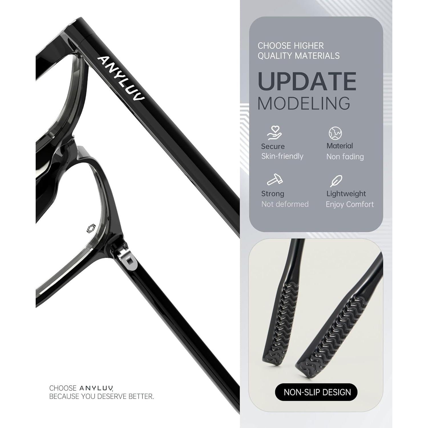 Gafas de Luz Azul ANYLUV AN161-A para Mujer y Hombre UV400