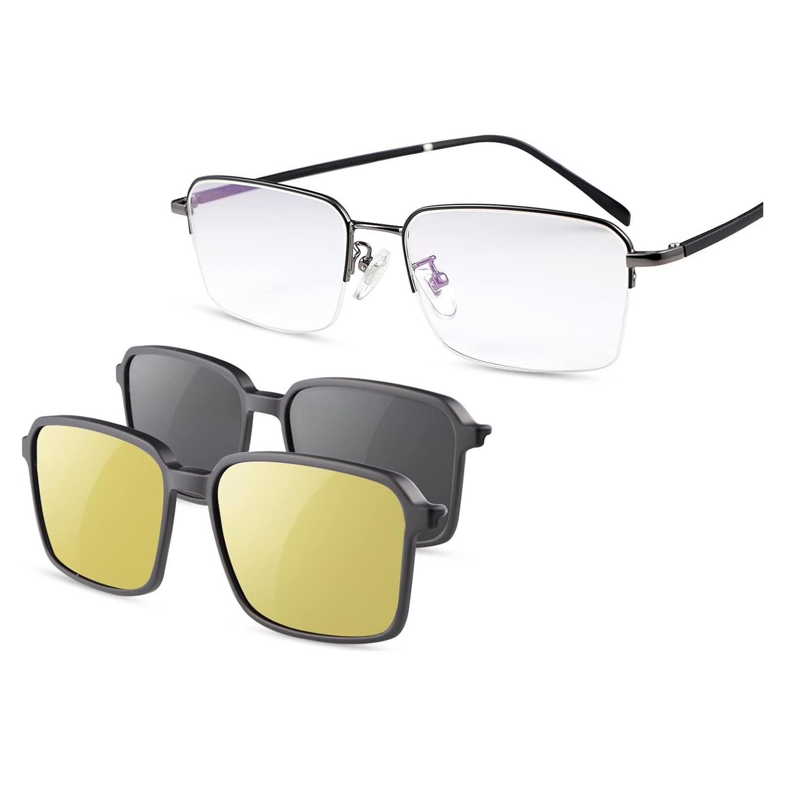 Gafas de Lectura Progresivas Multifocales MIRYEA 2.5x con Clip Solar