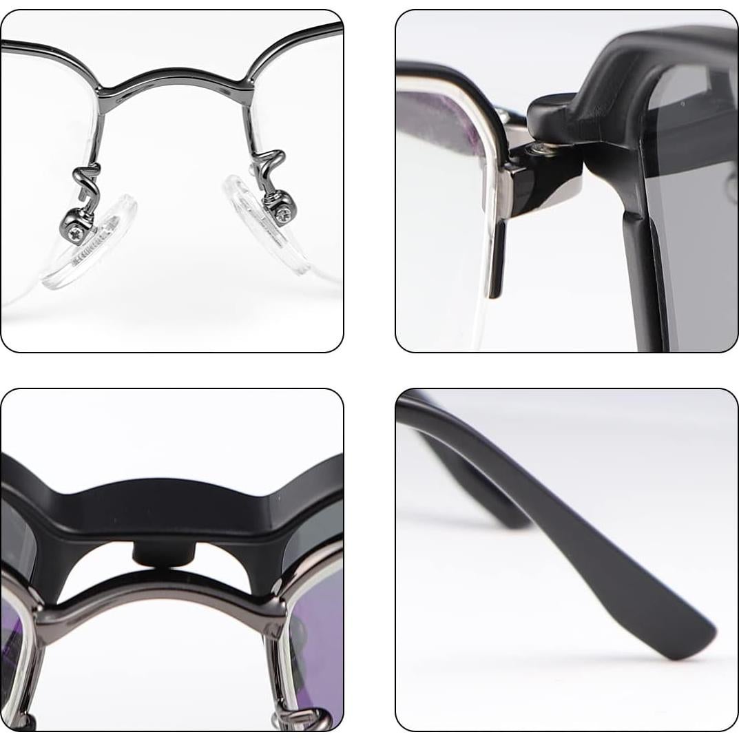 Gafas de Lectura Progresivas Multifocales MIRYEA 2.5x con Clip Solar