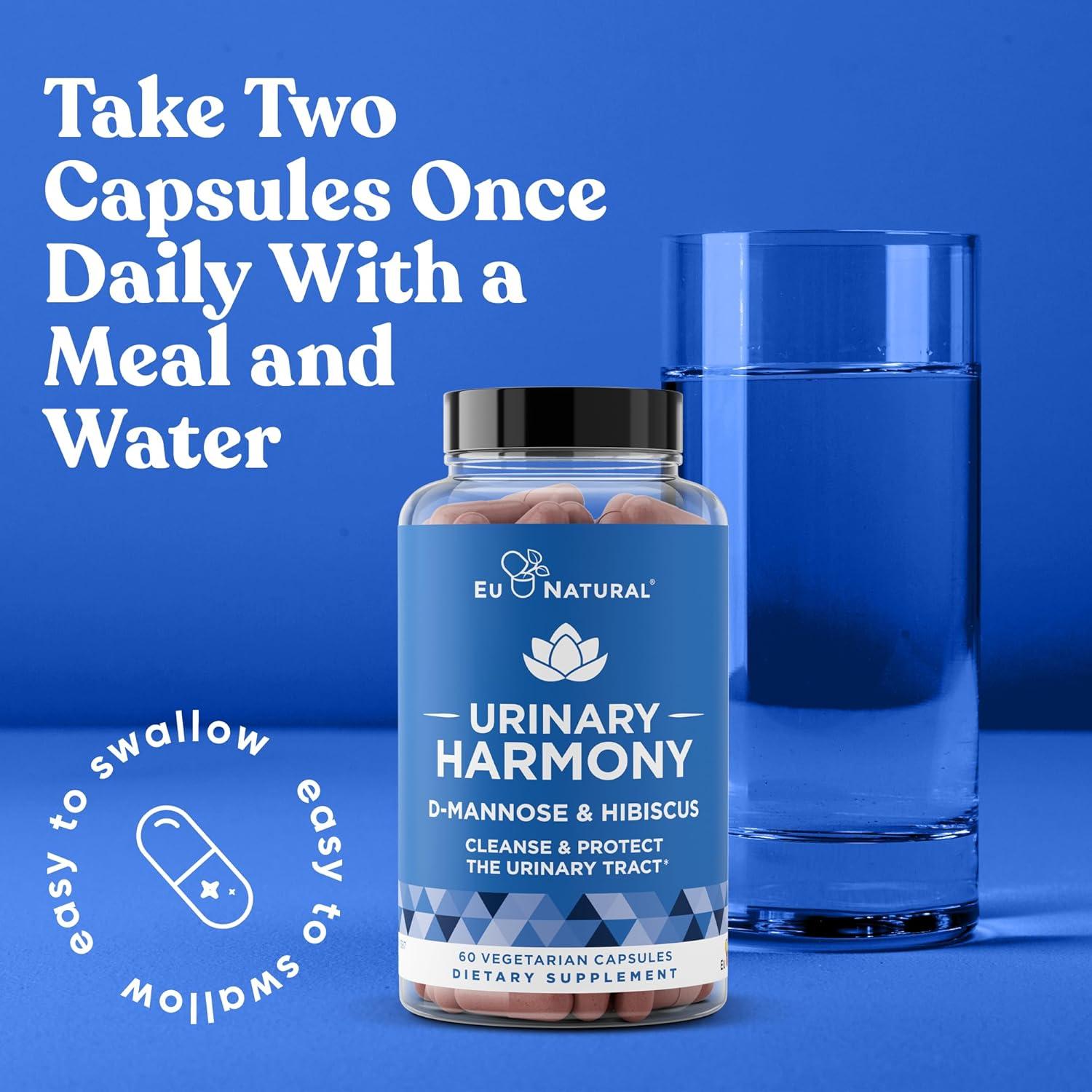 Suplemento D-Mannose Urinary Harmony 60 Cápsulas Salud Urinaria