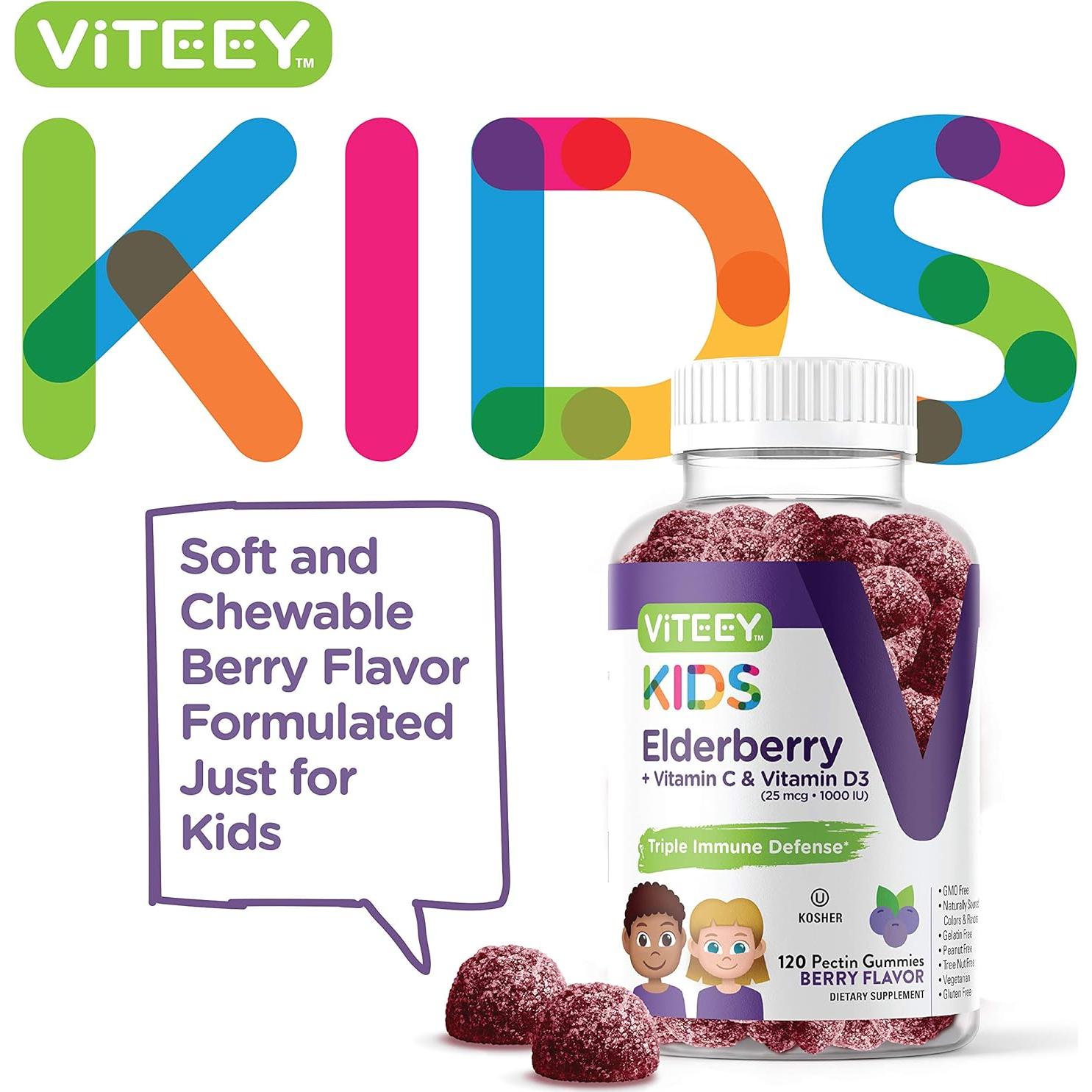 Gomitas Viteey para Niños 120 Unidades - Soporte Inmunológico