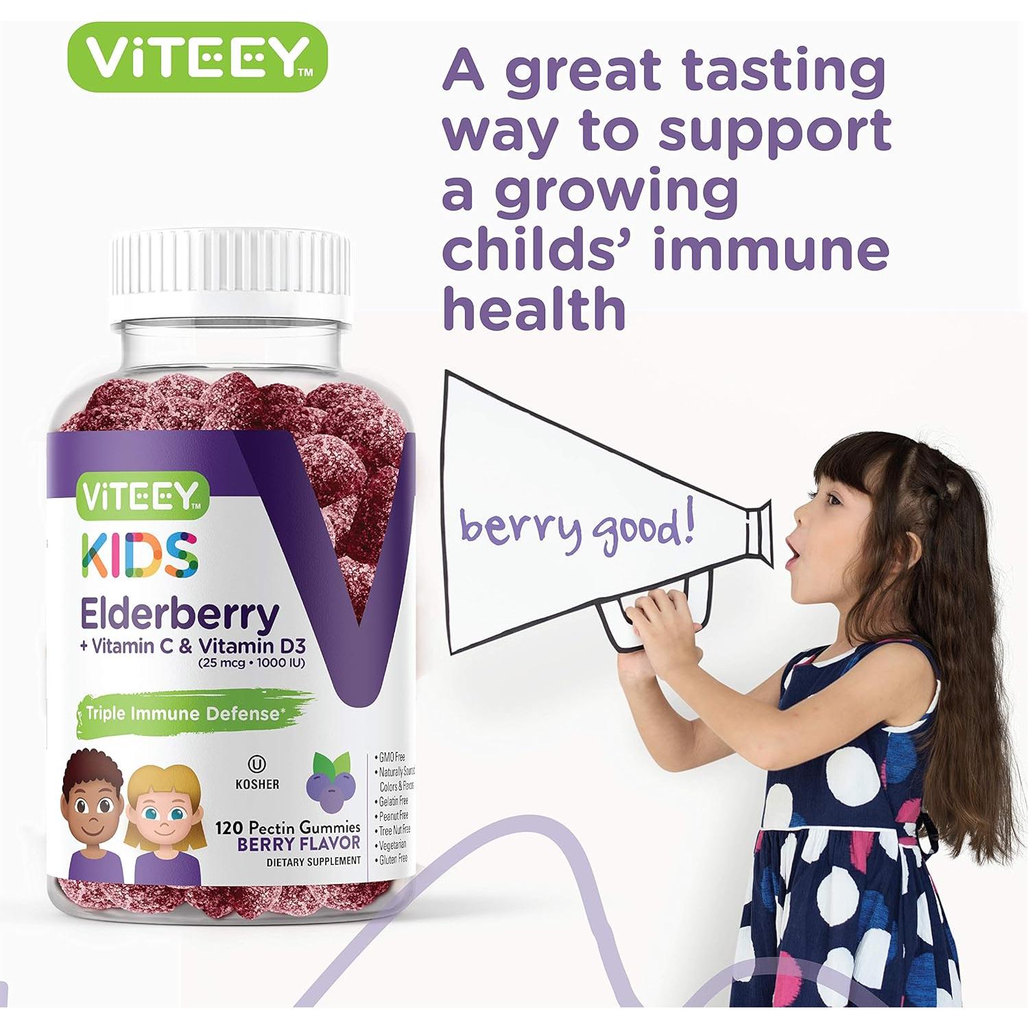 Gomitas Viteey para Niños 120 Unidades - Soporte Inmunológico