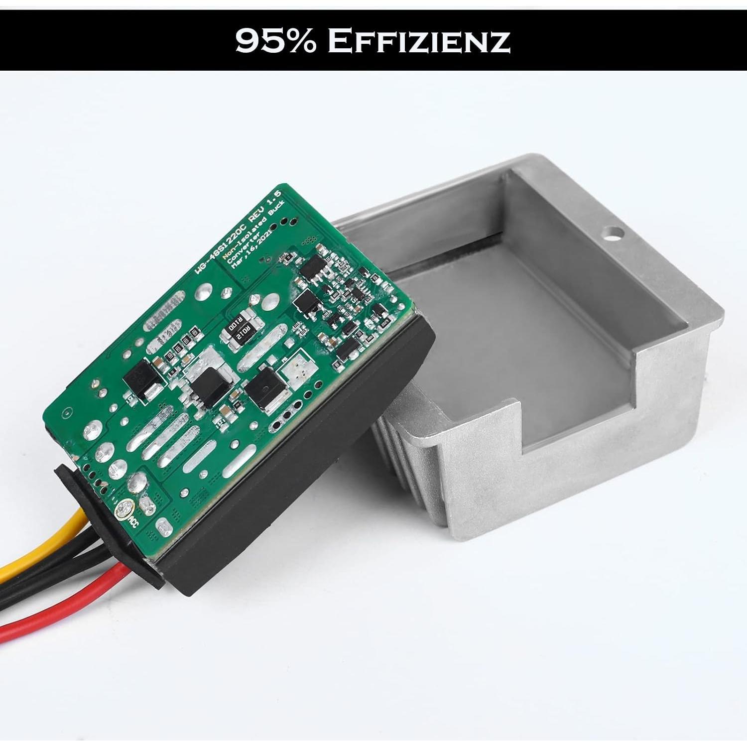 Convertidor 48V a 12V BANRIA 120W 10A IP68 para Carro de Golf