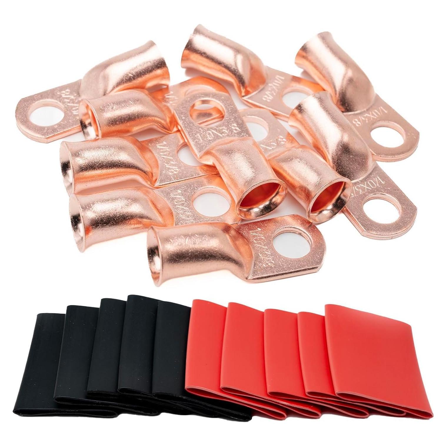 10 Conectores de Terminal de Batería MEYOOZIISU 1/0 AWG