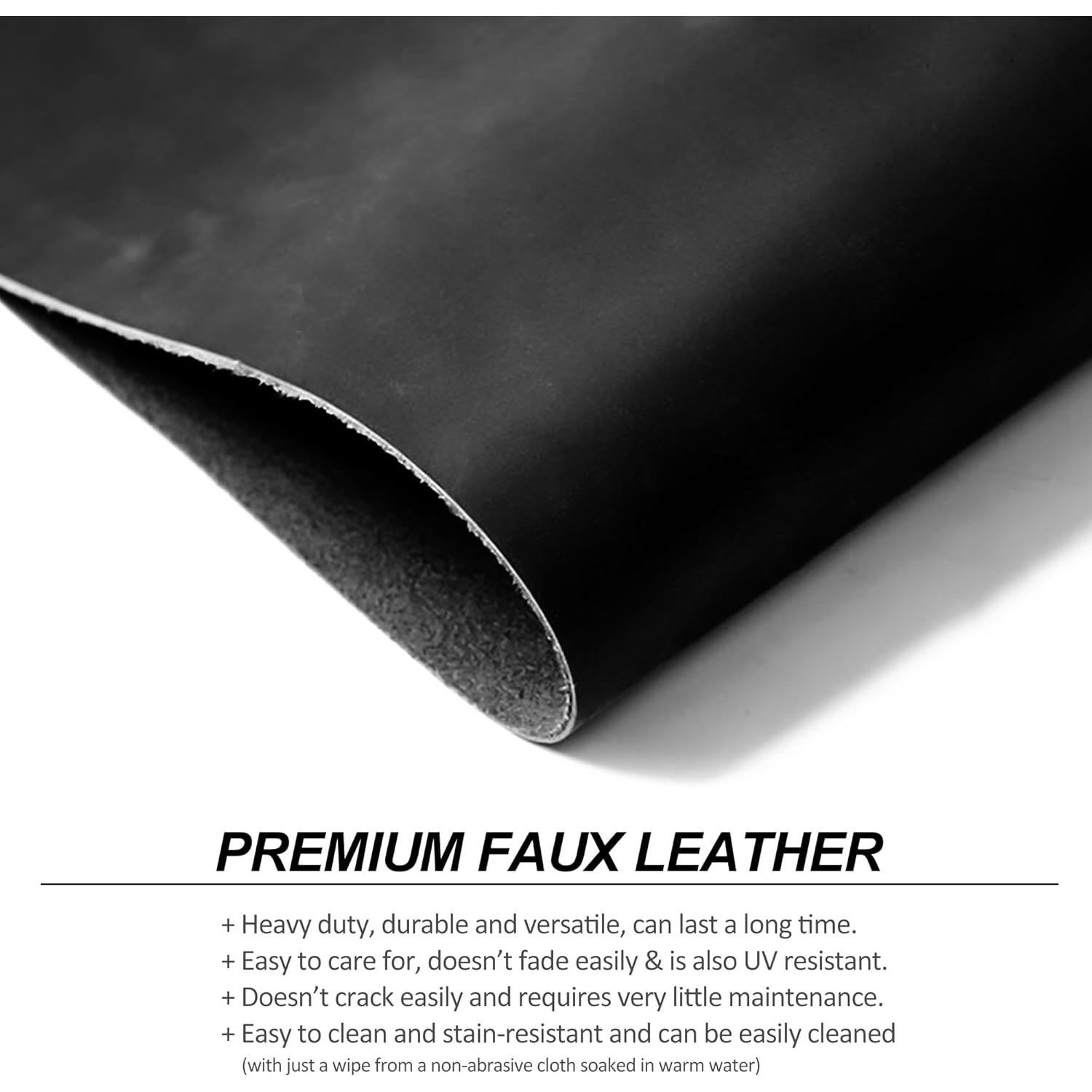 Funda de cuero sintético TarbicGear para teléfono plegable negro