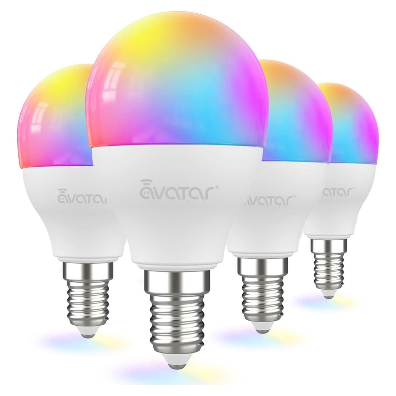 Paquete de 4 Bombillas LED Inteligentes E12 Avatar Controls 5W