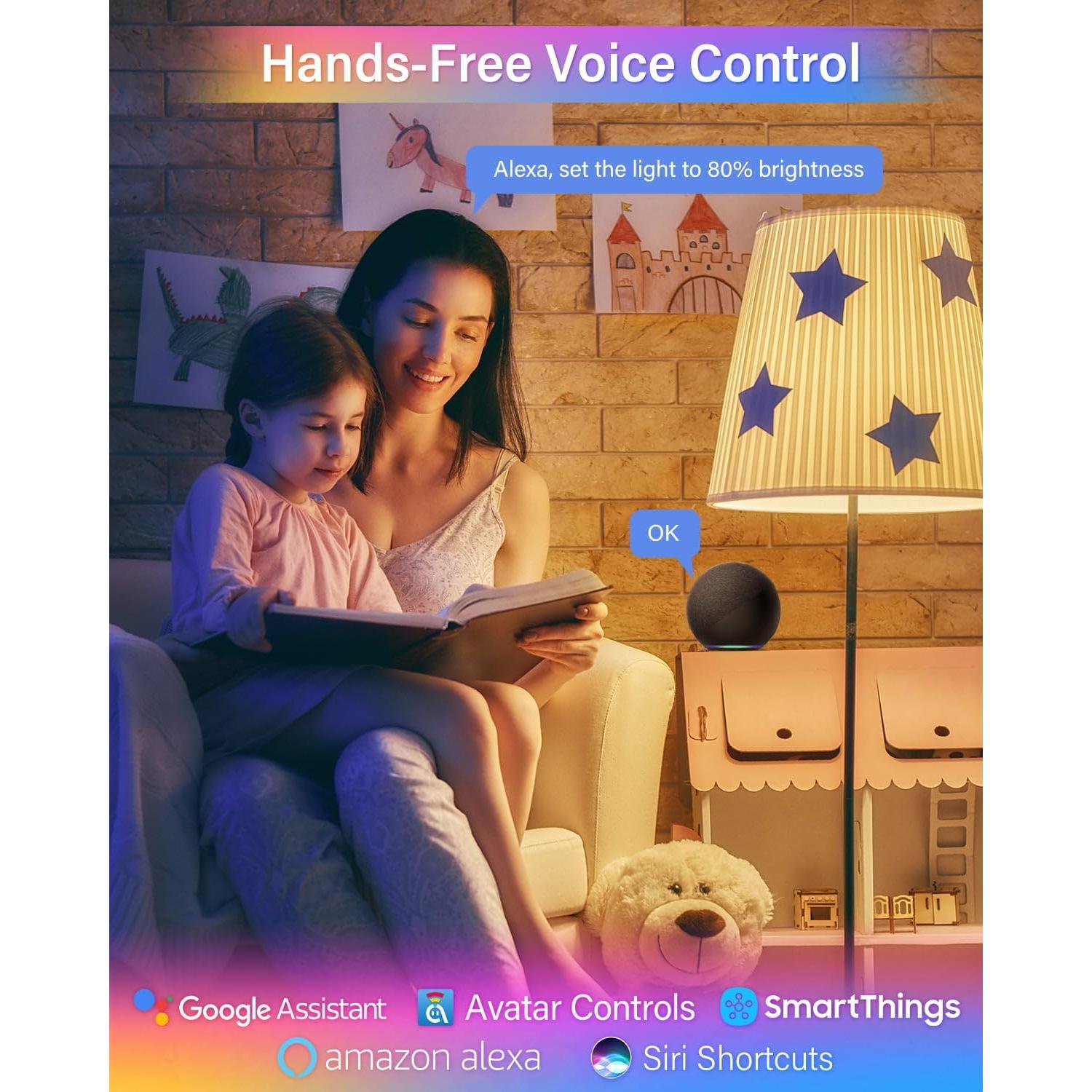 Paquete de 4 Bombillas LED Inteligentes E12 Avatar Controls 5W