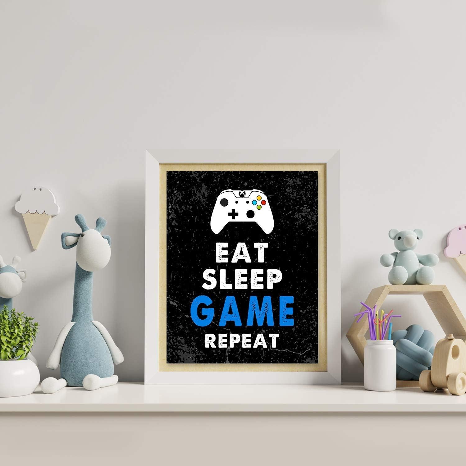 Juego de 4 Pósters de Videojuegos Simimi Art 20.32x25.4cm