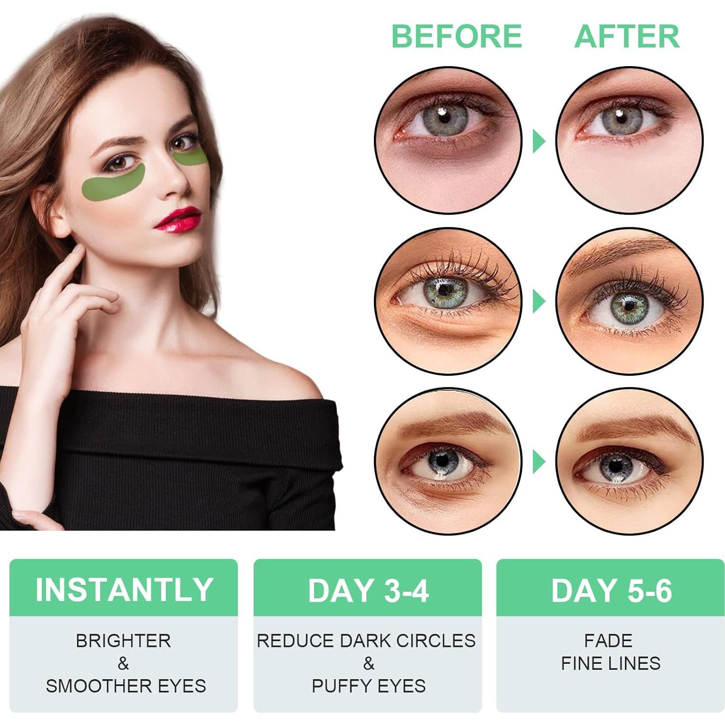 Mascarilla de Ojos Aloe Vera 60 Piezas Hidratante Antienvejecimiento