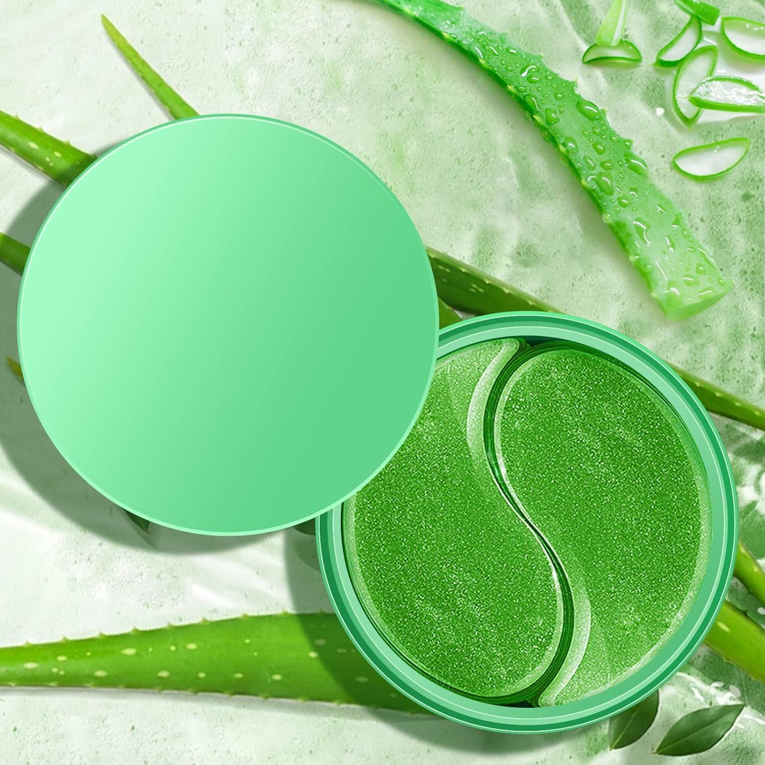 Mascarilla de Ojos Aloe Vera 60 Piezas Hidratante Antienvejecimiento
