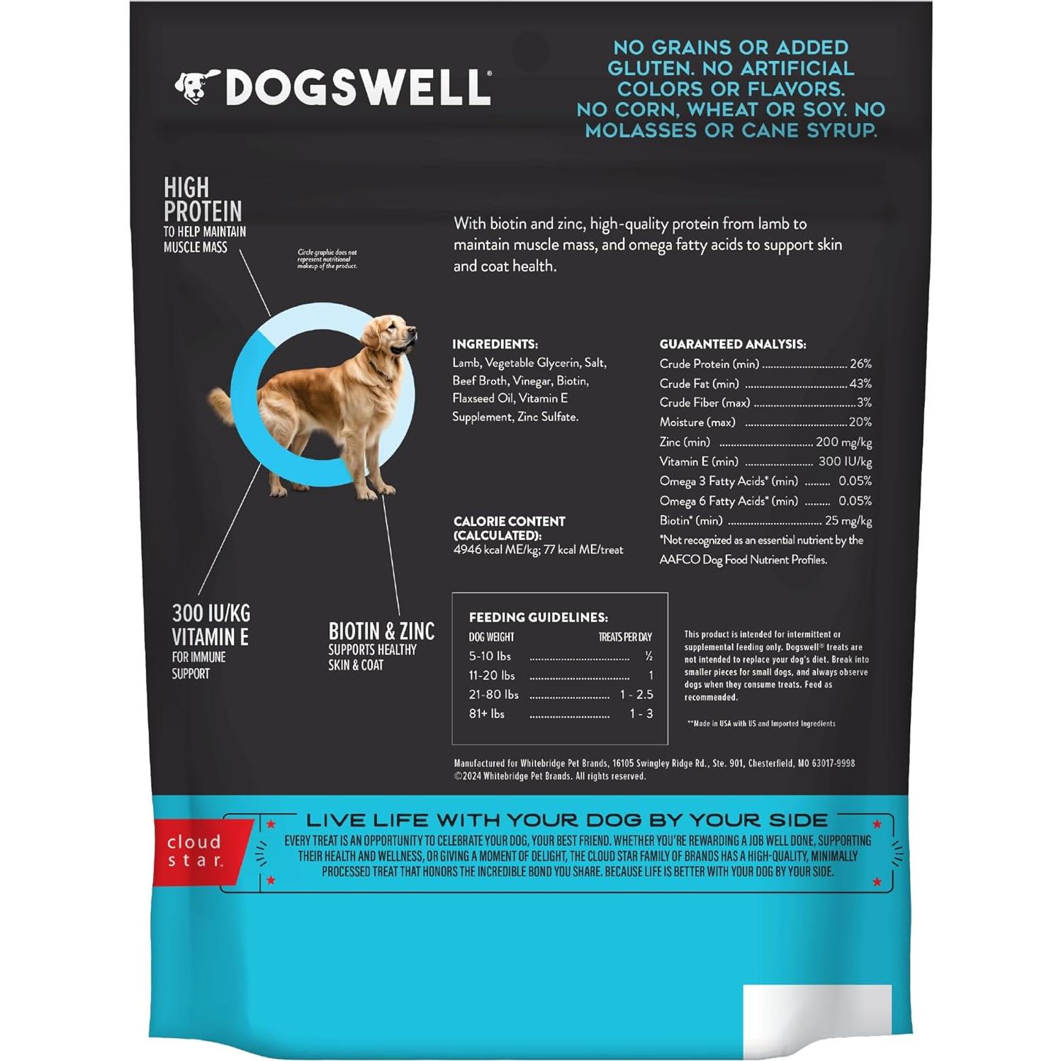 Galletas para Perro Dogswell Skin & Coat Cordero 283.5 g