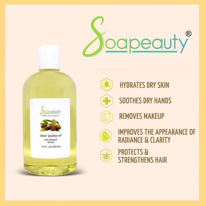 Aceite de Jojoba Claro Soapeauty 354.88 ml Puro y Natural