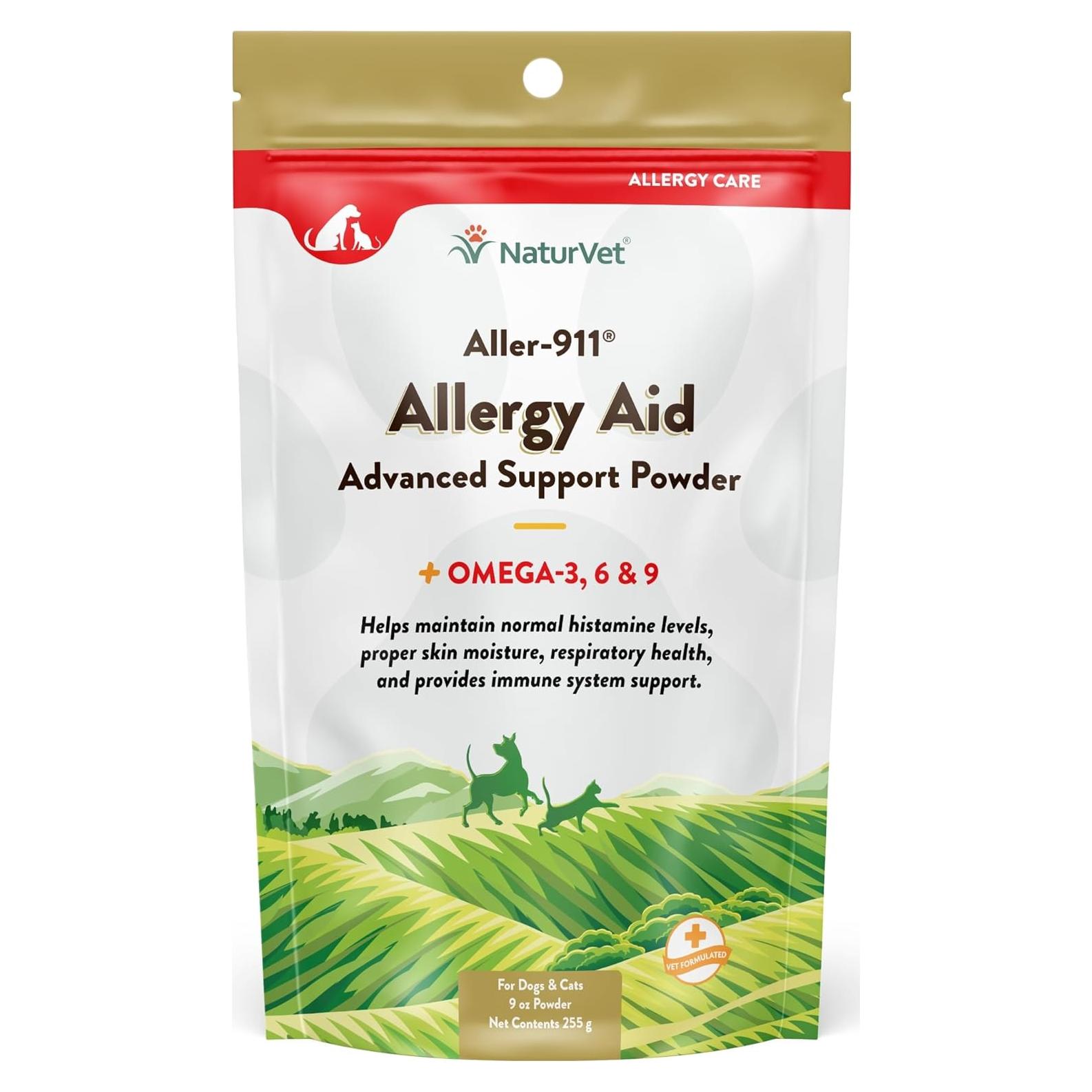 NaturVet Suplemento para Alergias en Polvo 255 g para Perros y Gatos