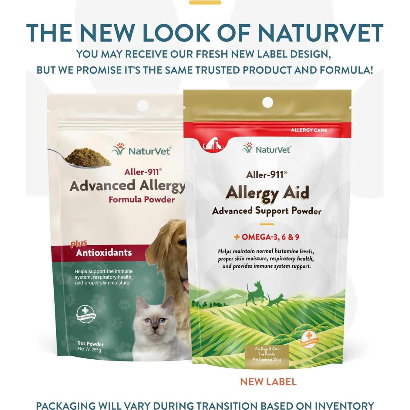 NaturVet Suplemento para Alergias en Polvo 255 g para Perros y Gatos