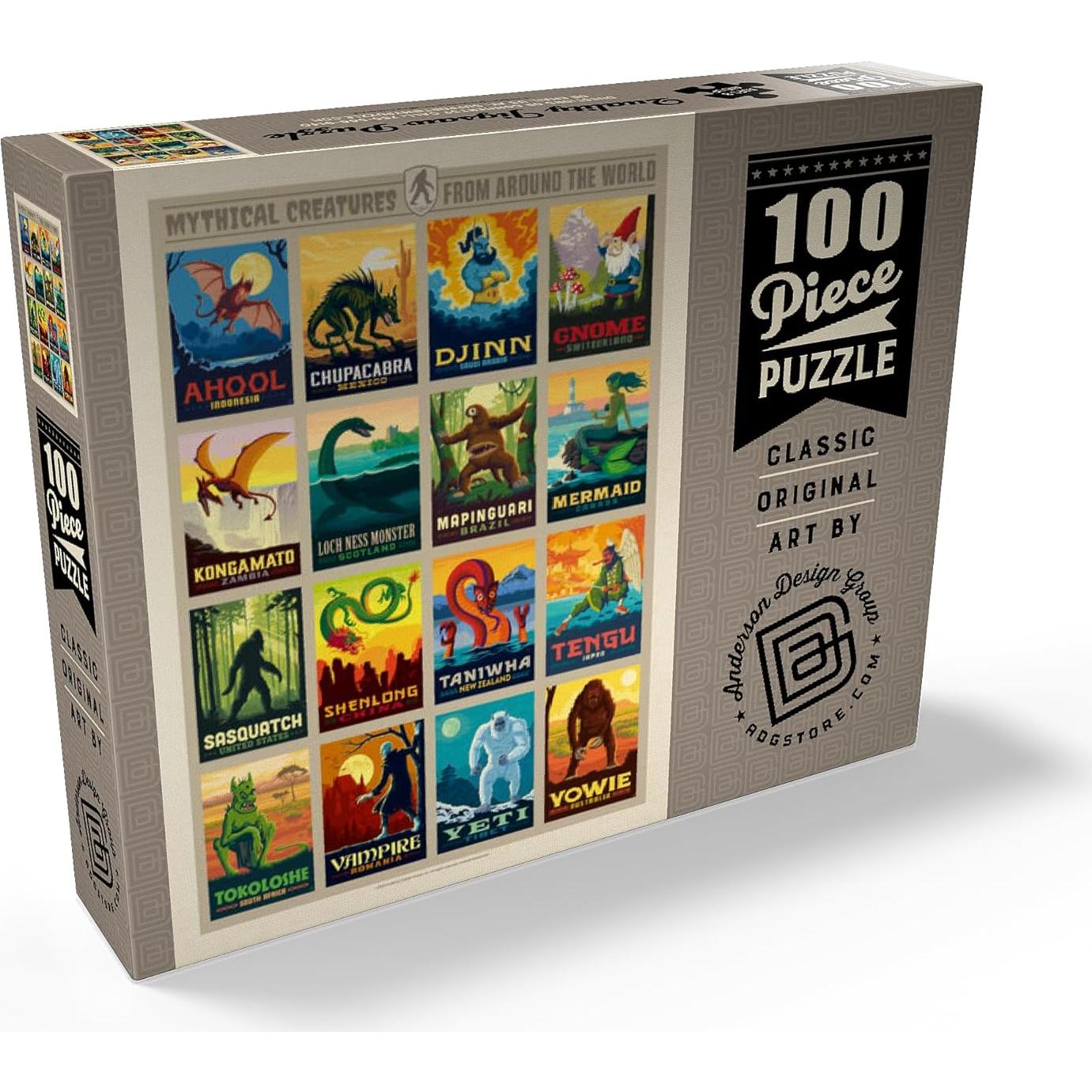 Rompecabezas 100 Piezas MyPuzzle Criaturas Míticas Vintage