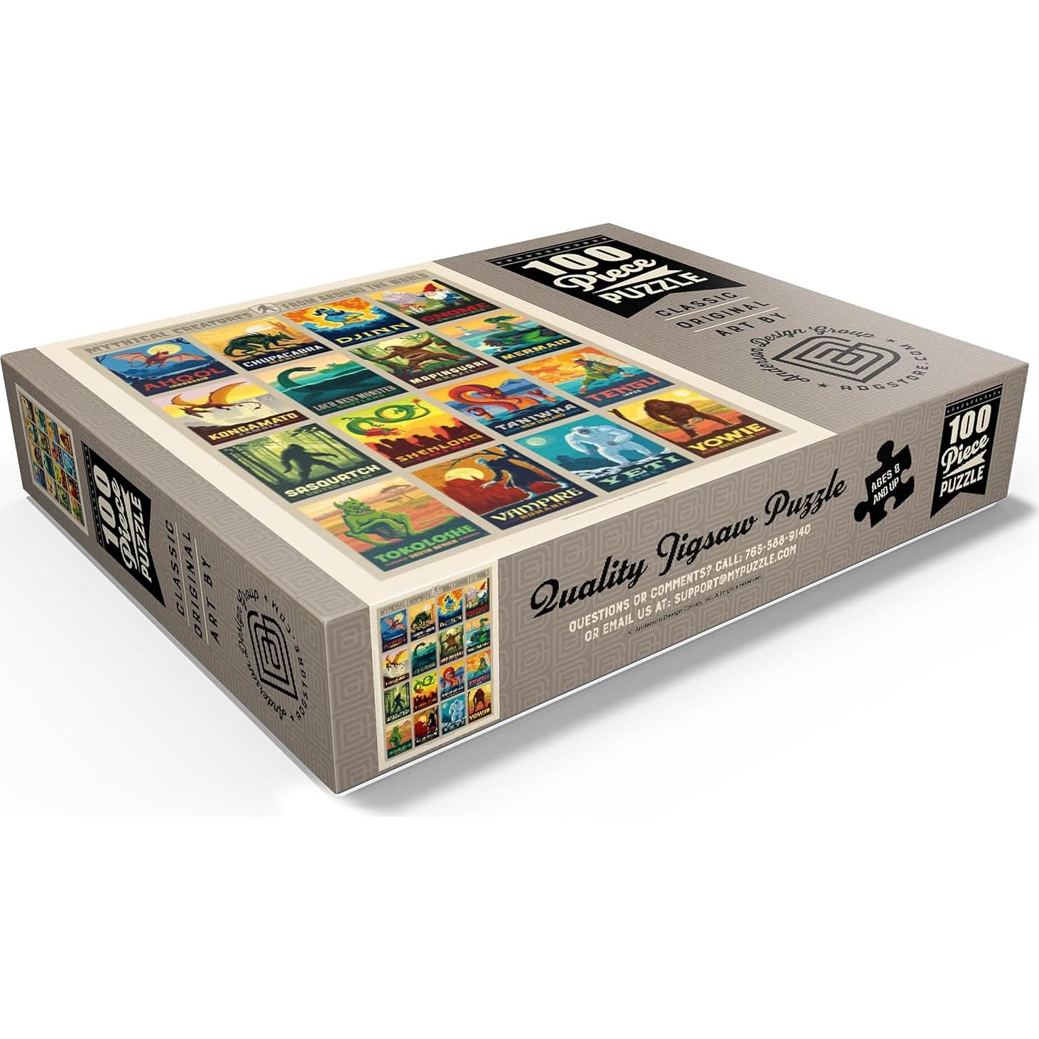 Rompecabezas 100 Piezas MyPuzzle Criaturas Míticas Vintage