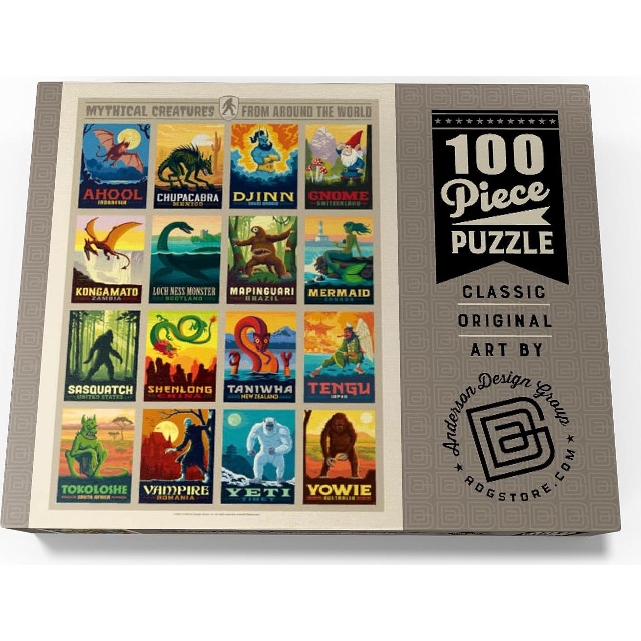 Rompecabezas 100 Piezas MyPuzzle Criaturas Míticas Vintage