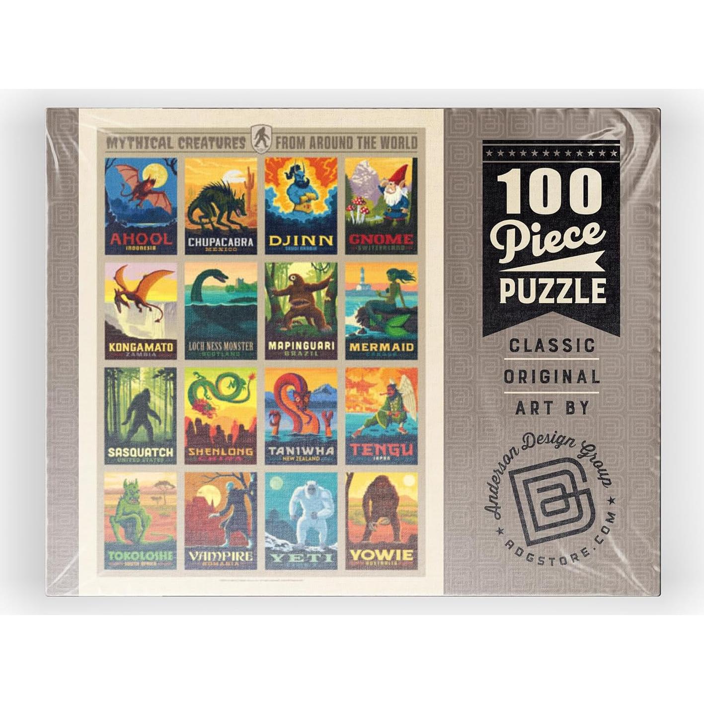 Rompecabezas 100 Piezas MyPuzzle Criaturas Míticas Vintage