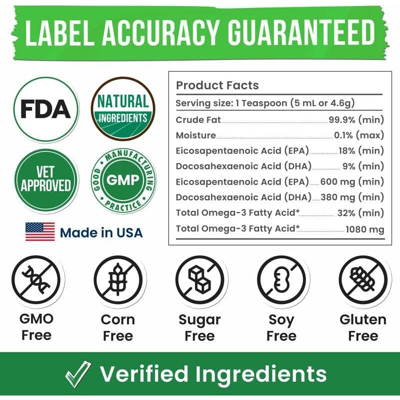 Aceite de Pescado Pawsential 236.6 ml - Omega 3 para Mascotas