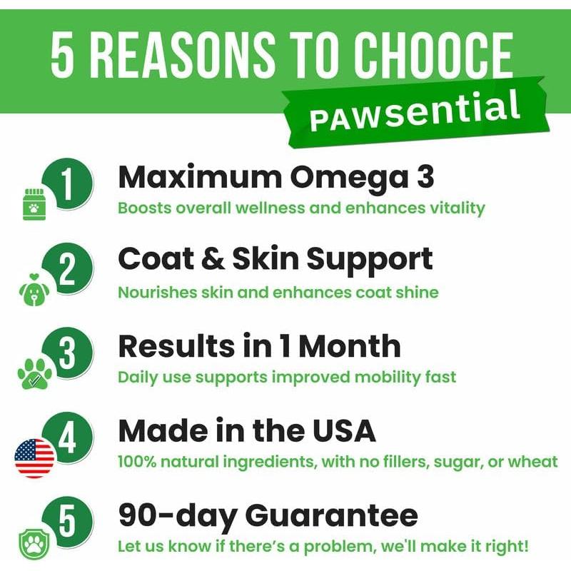 Aceite de Pescado Pawsential 236.6 ml - Omega 3 para Mascotas