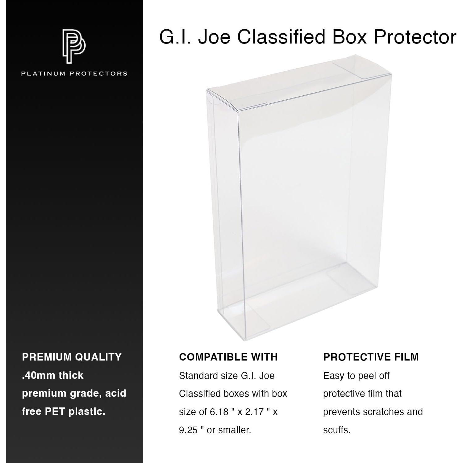 Funda Protectora para Cajas GI Joe Clasificado - Platinum Protectors (5 Unidades)