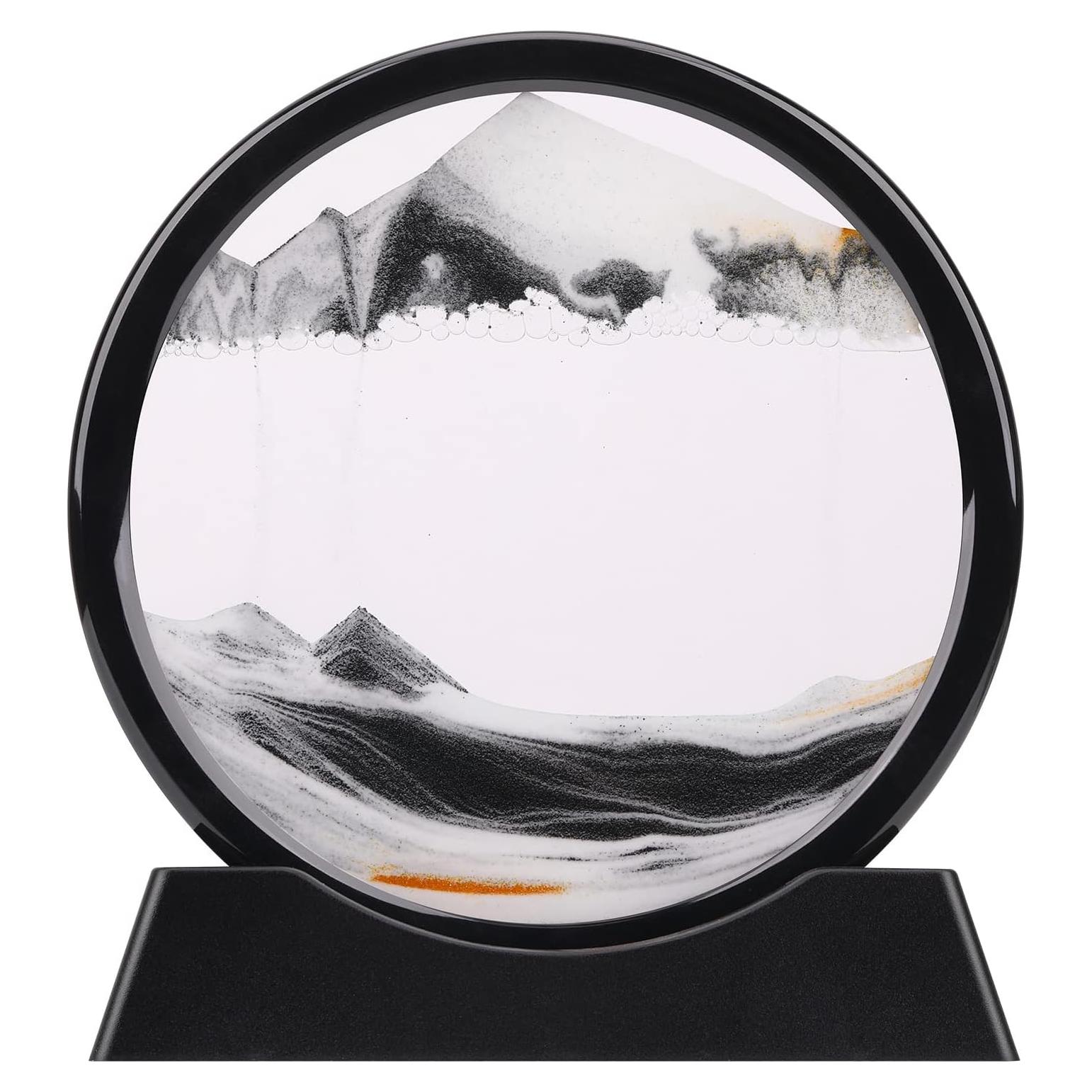 Imagen de Arena en Movimiento QLKUNLA 17.78 cm Negro Arte 3D