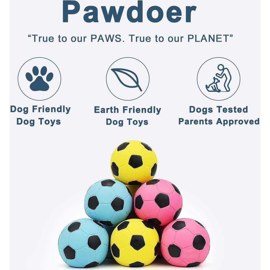 Pelotas Squeaky para Perros Pawdoer - 3 Unidades 6.6 cm