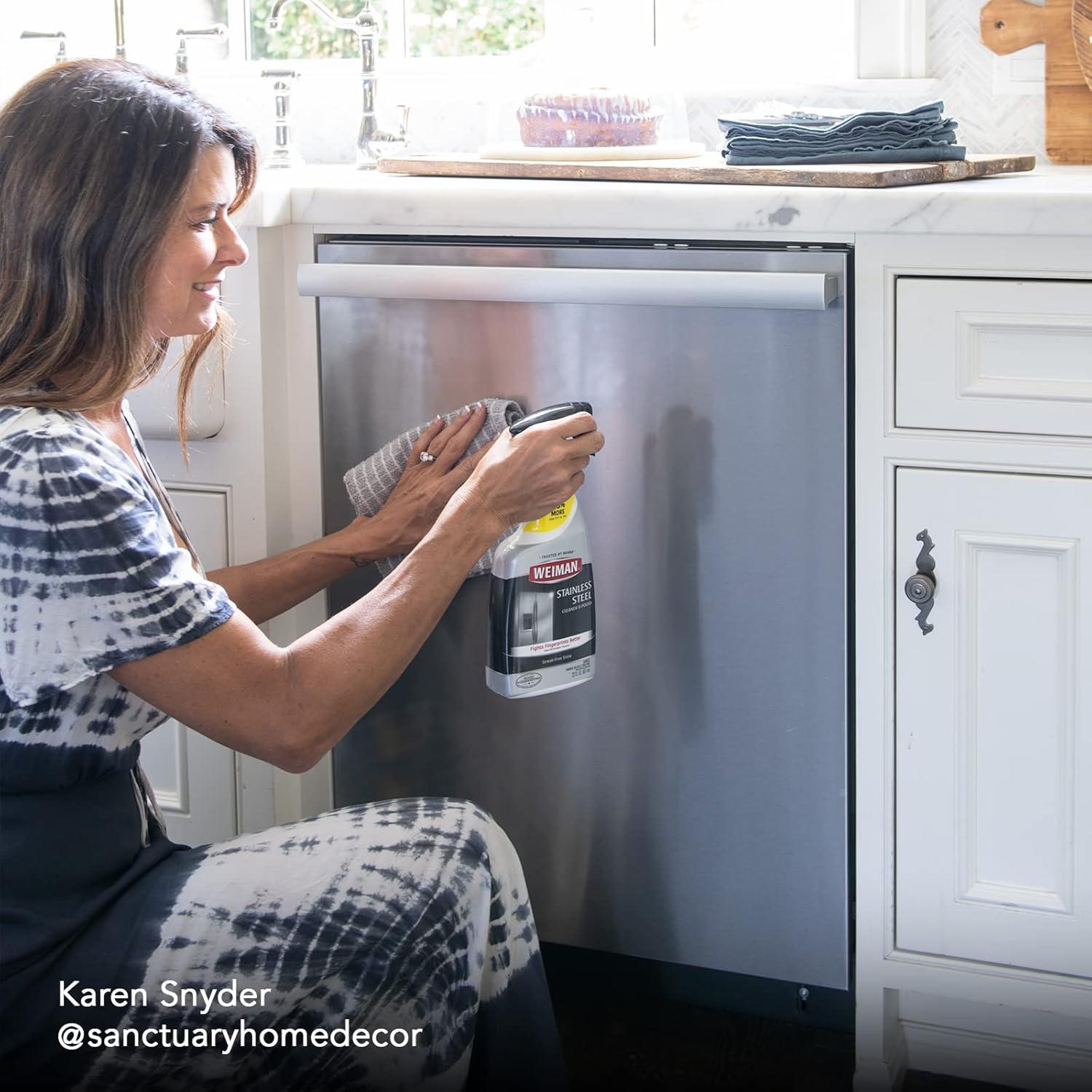 Paño de Microfibra Weiman 35.1x35.1cm para Acero Inoxidable