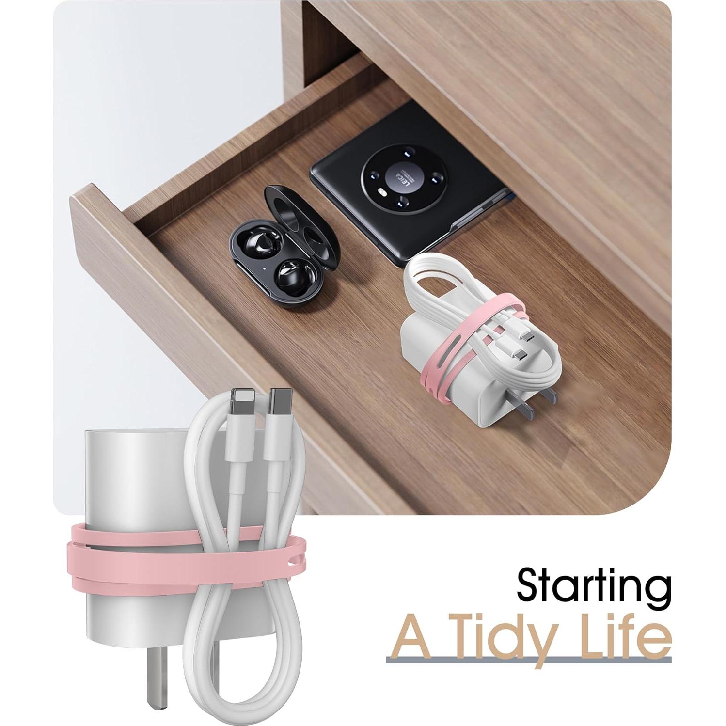 Sujetacables de Silicona Nearockle 15 Piezas Multicolor