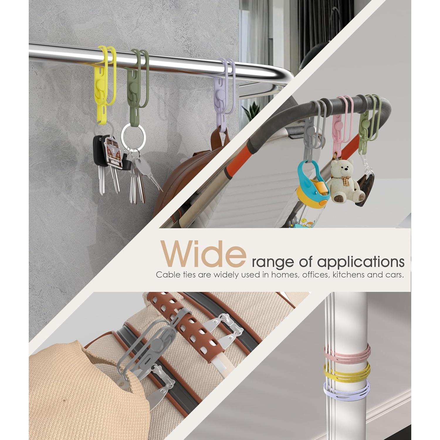 Sujetacables de Silicona Nearockle 15 Piezas Multicolor