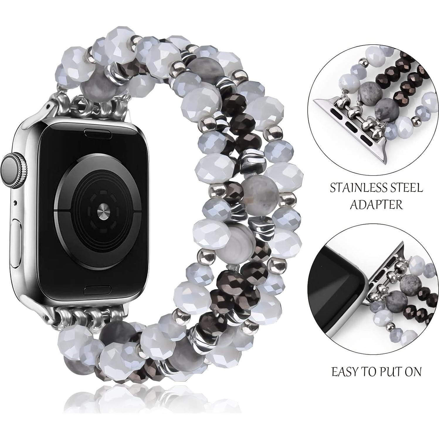 Pulsera Boho de Perlas VISOOM para Apple Watch 42-46mm