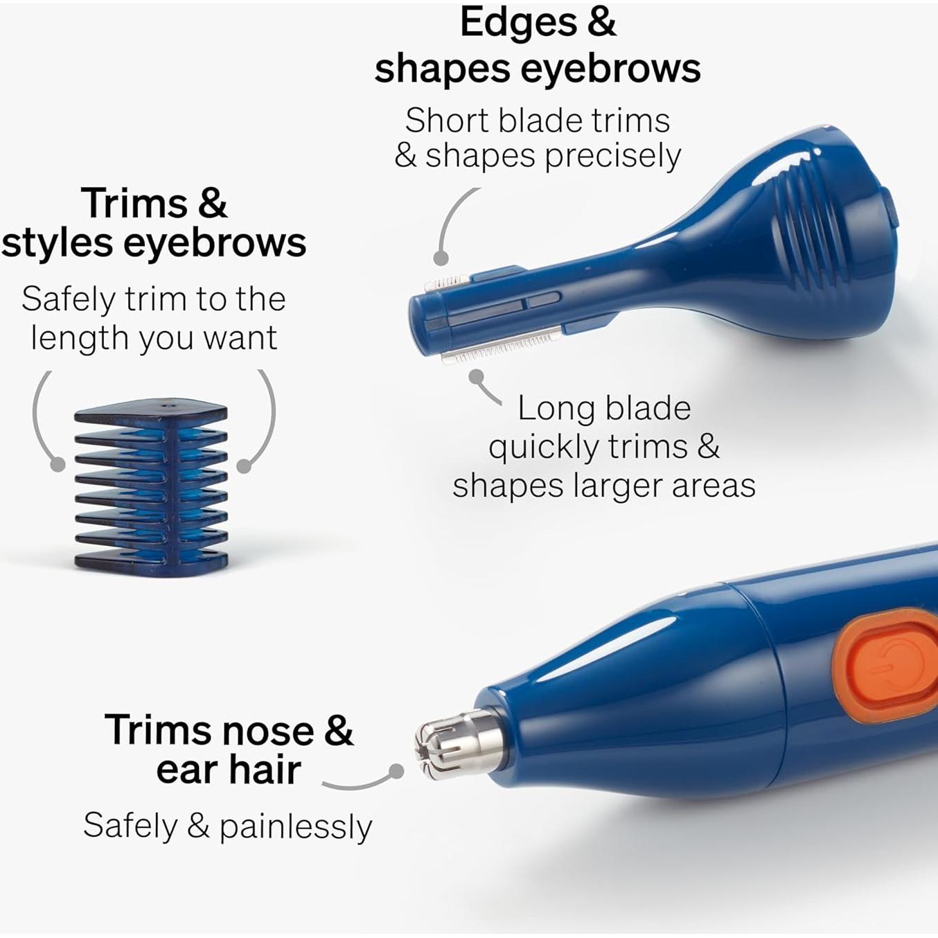 Recortadora Schick 3 en 1 para nariz, orejas y cejas