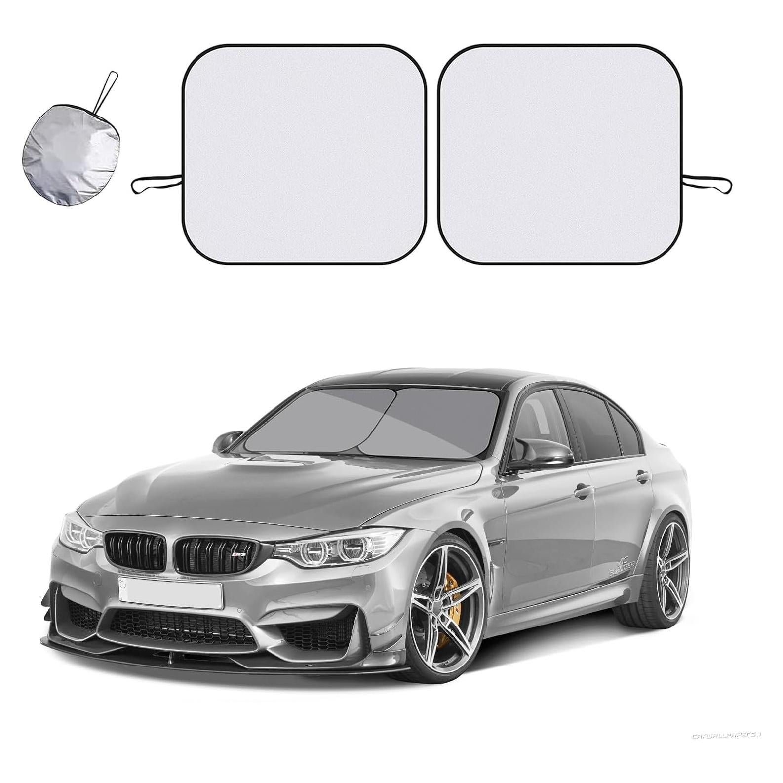 Protector Solar Reflectante Kewucn 2 PCS 73.66x60.96cm Plata