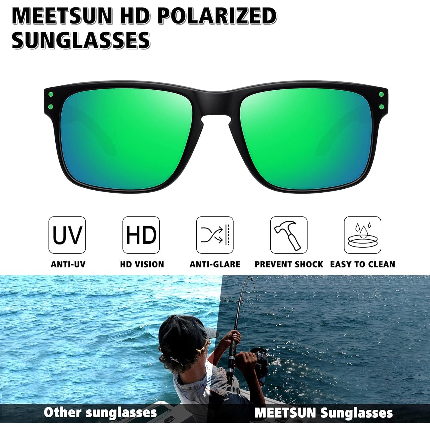 Gafas de sol polarizadas MEETSUN 3 en 1 UV400 para deportes