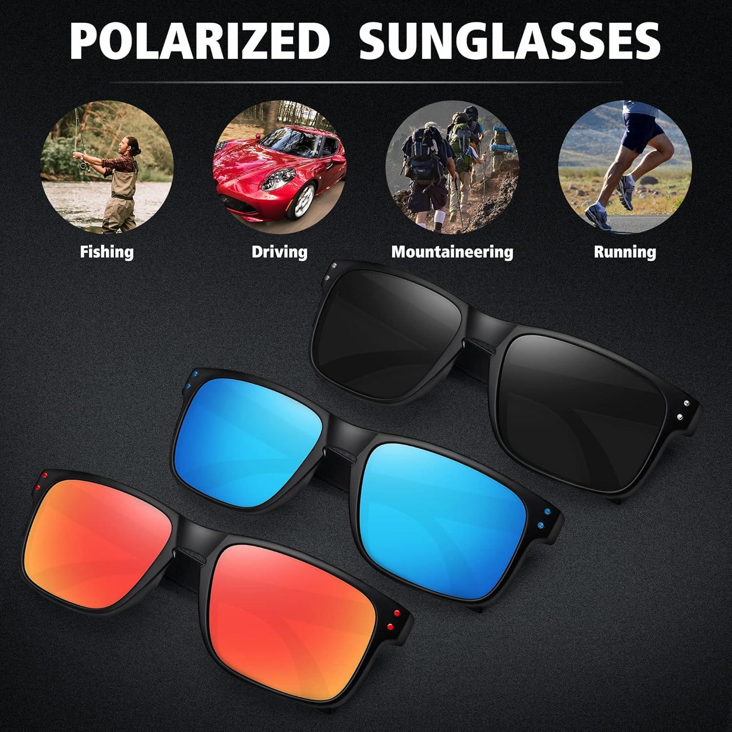 Gafas de sol polarizadas MEETSUN UV400 3 en 1 para deportes