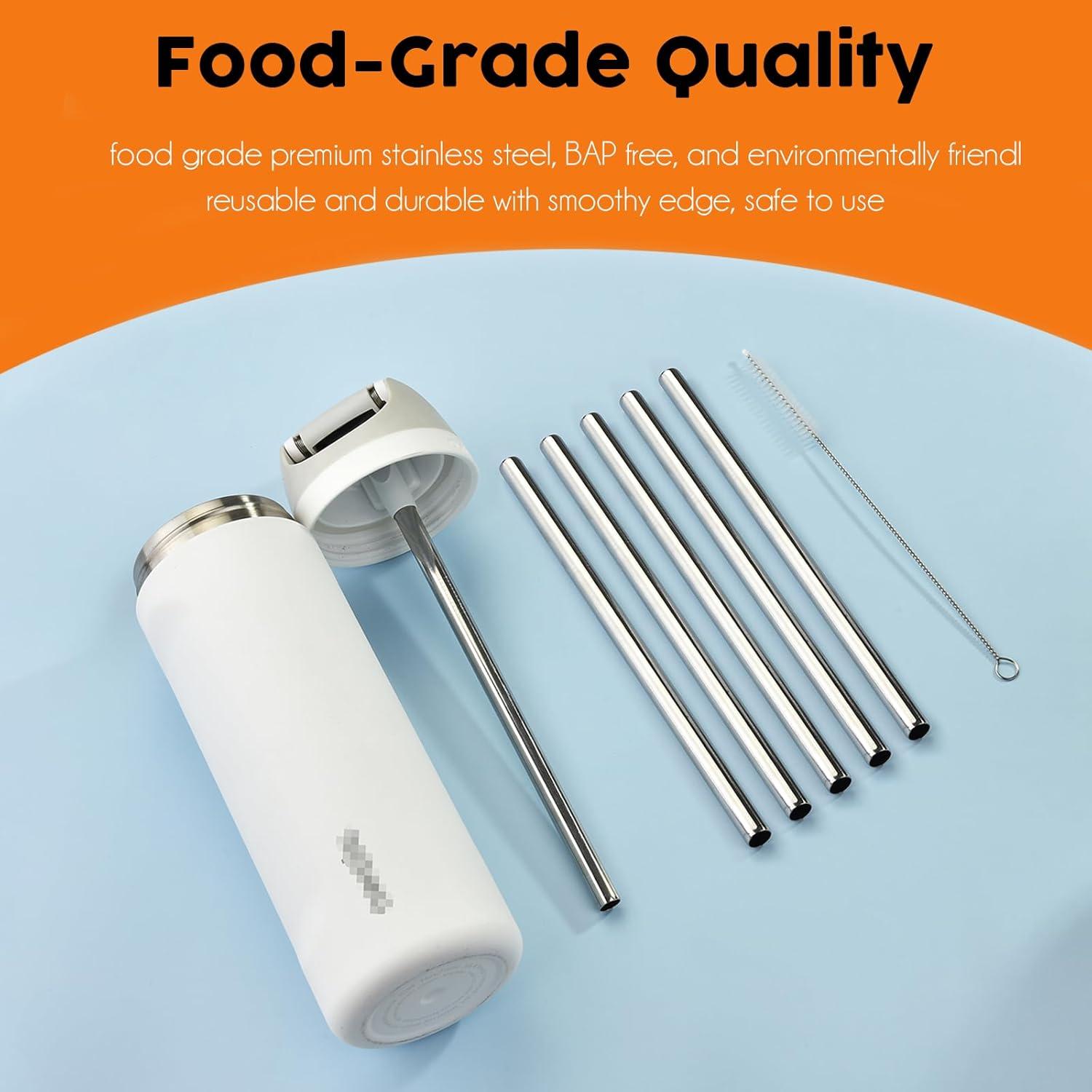 Popotes de Acero Inoxidable ALINK para Botellas Owala 24oz 32oz