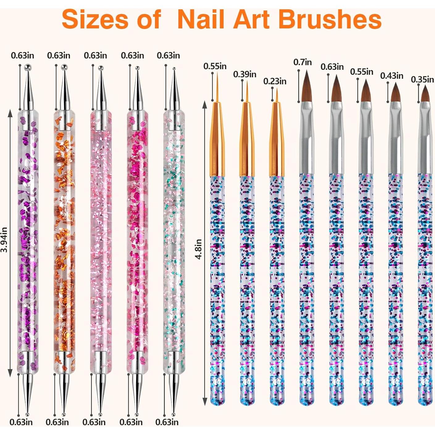 Kit de 31 Pinceles de Arte de Uñas TOCOLES - Gel y Diseño