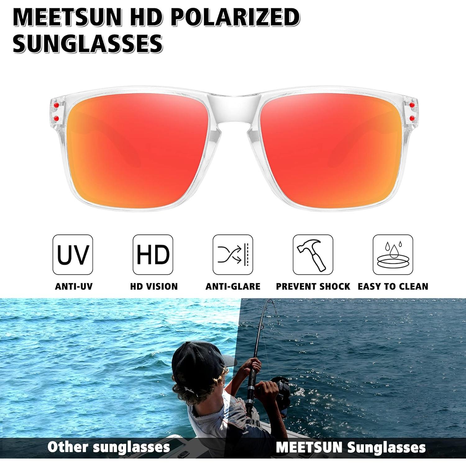Gafas de sol polarizadas MEETSUN UV400 para deportes y pesca