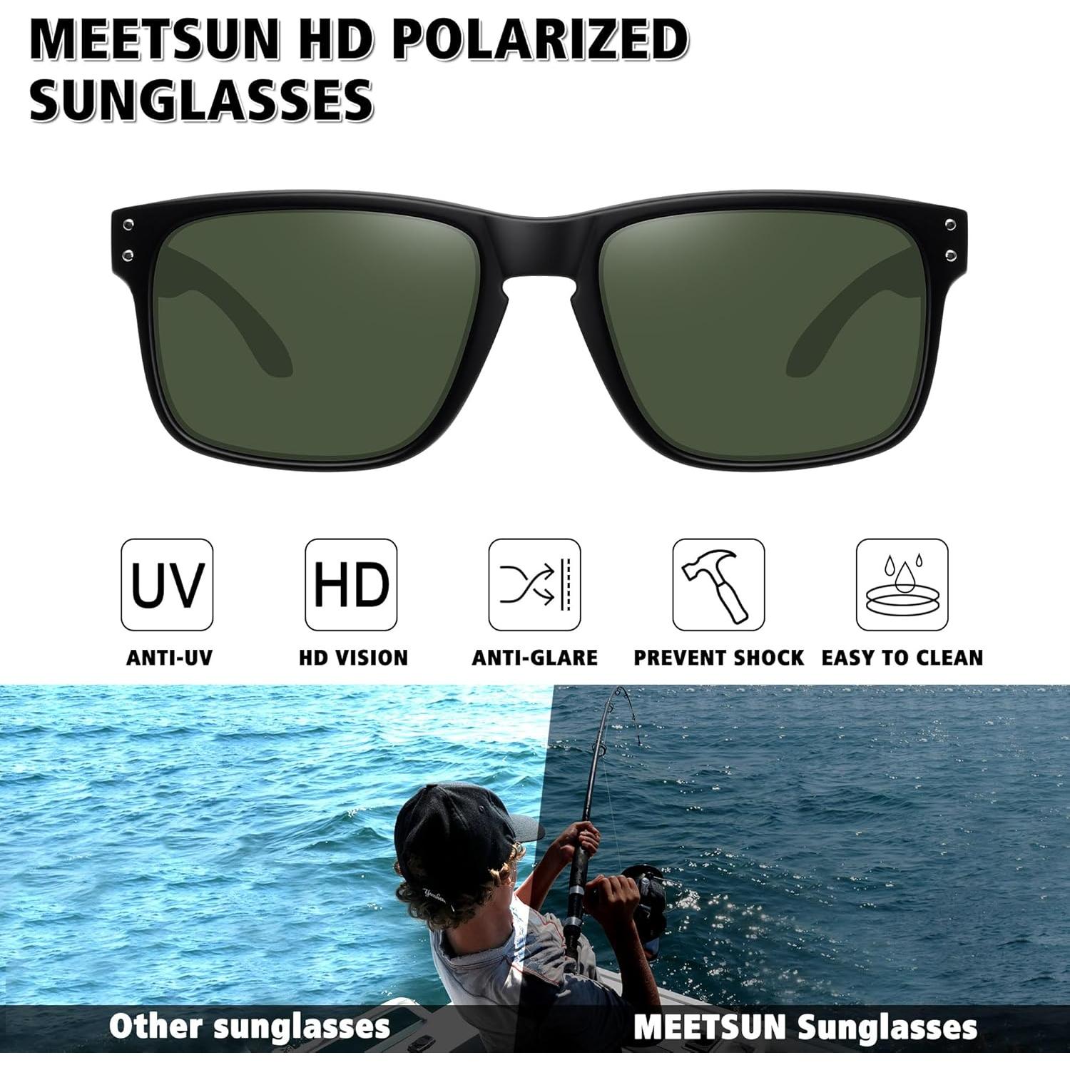 Gafas de sol polarizadas MEETSUN unisex UV400 deportivas