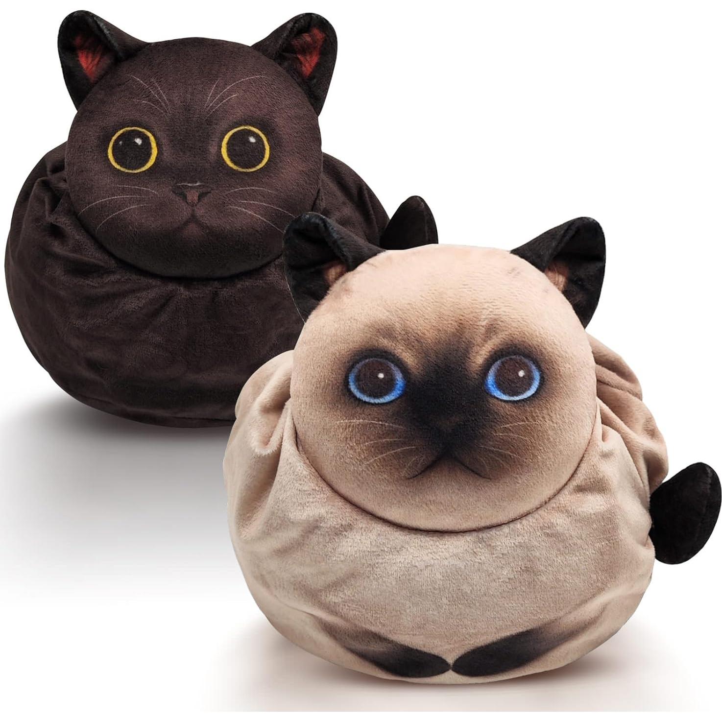 Bolsa de Maquillaje de Gato Openhahaha - 2 Pack, 22.86 cm