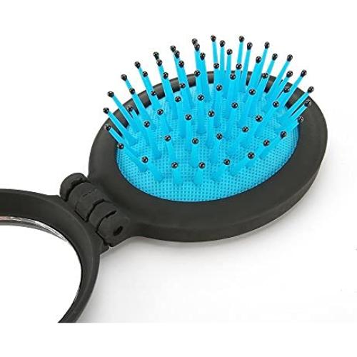 Juego de Cepillos Plegables NuAngela con Espejo - 2 Piezas