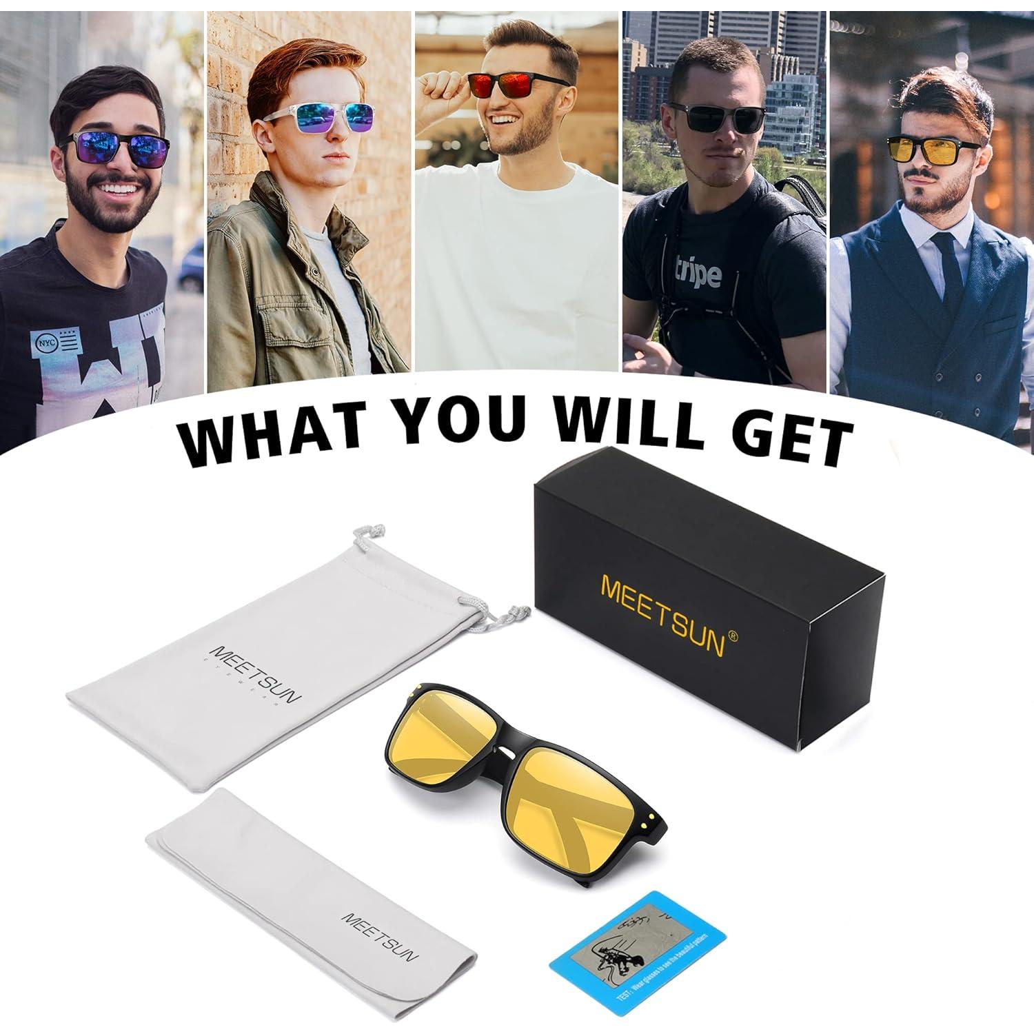 Gafas de sol polarizadas MEETSUN unisex UV400 deportivas