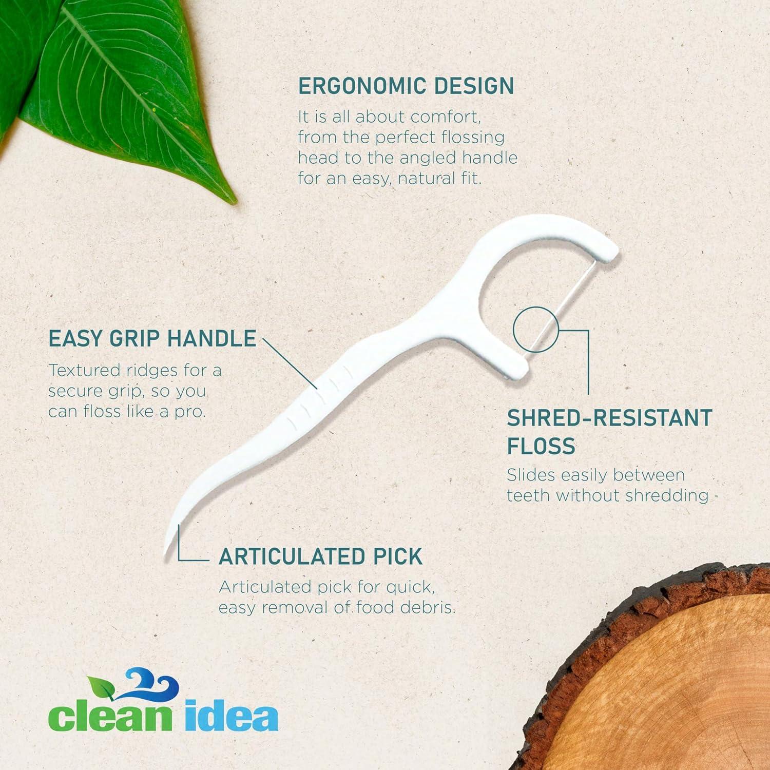 Hilo Dental Ecológico Clean Idea 300ct - Suave y Biodegradable