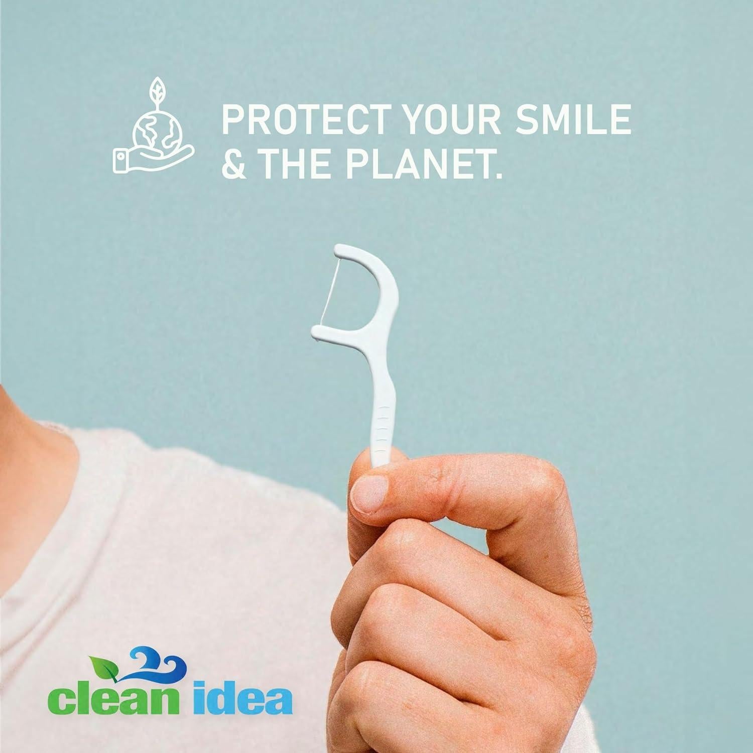 Hilo Dental Ecológico Clean Idea 300ct - Suave y Biodegradable