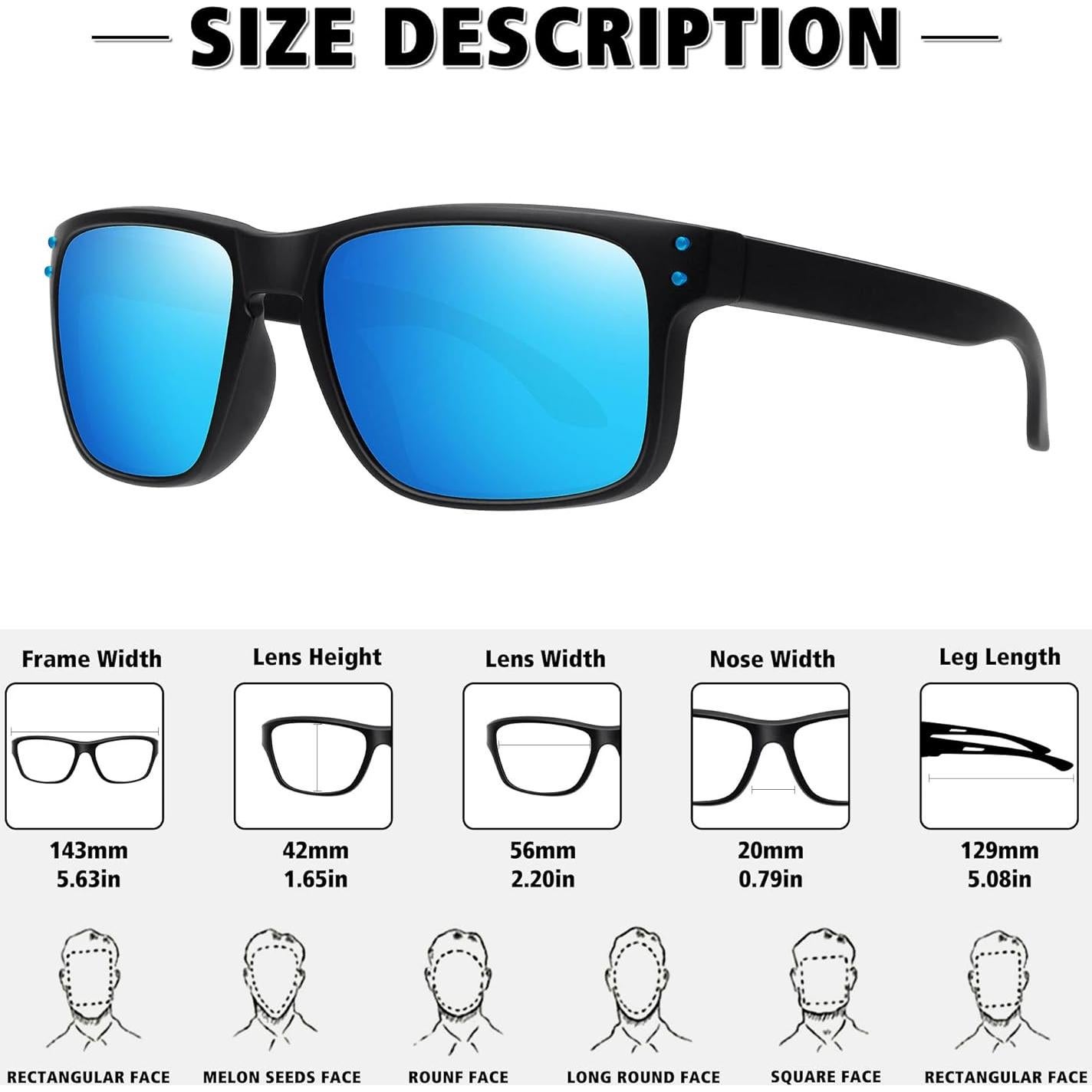 Gafas de sol polarizadas MEETSUN UV400 paquete de 2